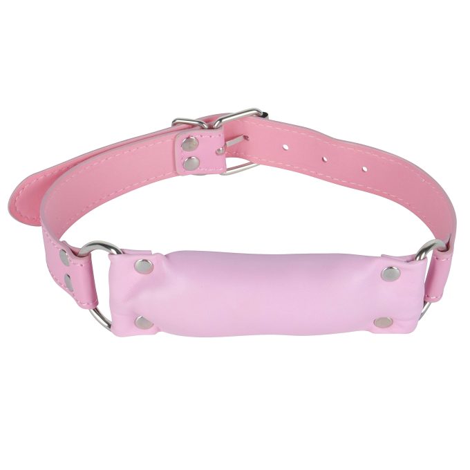 Banoch Bit gag soft straight pink bitgag van imitatieleer roze (1) Banoch Bit gag soft straight pink bitgag van imitatieleer roze (1)