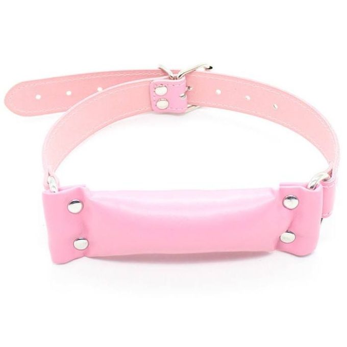 Banoch Bit gag soft straight pink bitgag van imitatieleer roze 987191174 Banoch Bit gag soft straight pink bitgag van imitatieleer roze 987191174