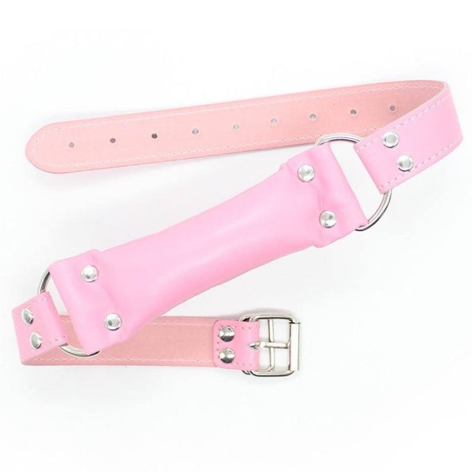Banoch Bit gag soft straight pink zachte bitgag van imitatieleer roze 987191174 Banoch Bit gag soft straight pink zachte bitgag van imitatieleer roze 987191174