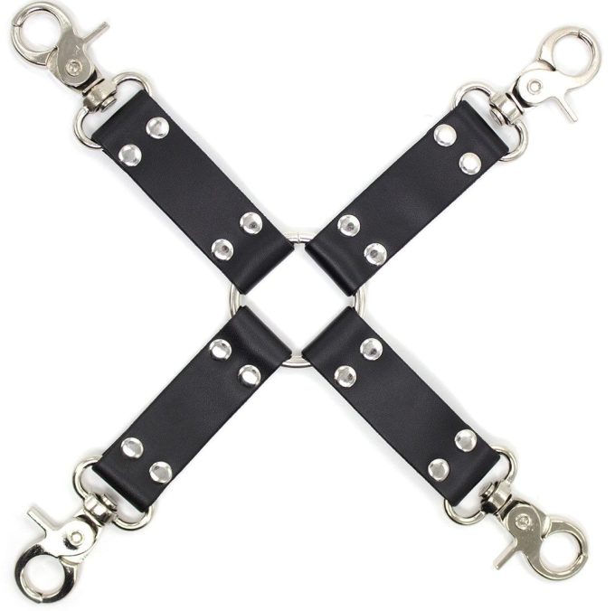 Banoch Black hogtie with clips Zwarte hogtie met haken bondage 987101850 Banoch Black hogtie with clips Zwarte hogtie met haken bondage 987101850
