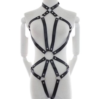 Banoch Bondage riemen body Harness black3 zwart pu leer harnas vrouw bdsm 987101757