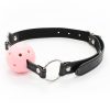 Banoch Breathable ball gag open zwart roze verstelbare riem 987101781 3 Banoch Breathable ball gag open zwart roze verstelbare riem 987101781 3