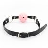 Banoch Breathable ball gag open zwart roze verstelbare riem 987101781 6 Banoch Breathable ball gag open zwart roze verstelbare riem 987101781 6