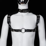 Banoch Chest collar harness Raigel imitatie leer harnas voor man 987101809