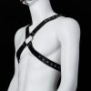 Banoch Chest harness Radin black imitatie leren harnas voor man 987101804 2