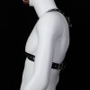 Banoch Chest harness Radin black imitatie leren harnas voor man 987101804 3
