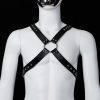 Banoch Chest harness Radin black imitatie leren harnas voor man 987101804 4