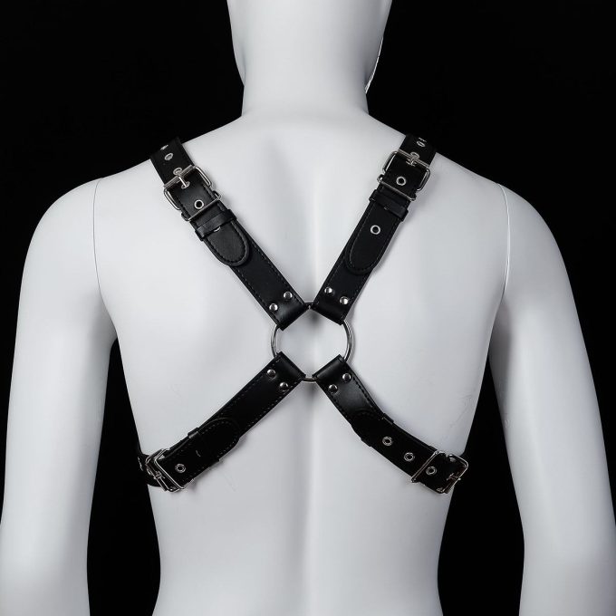 Banoch Chest harness Radin black imitatie leren harnas voor man 987101804