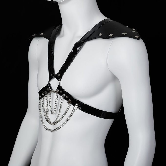 Banoch Chest harness Rahoon kunstleer harnas voor man 987101803 2 Banoch Chest harness Rahoon kunstleer harnas voor man 987101803 2