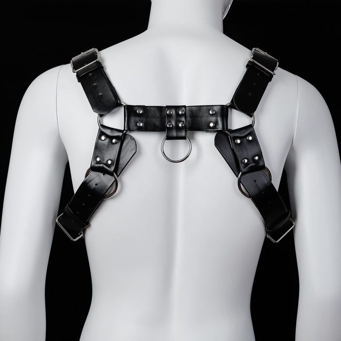 Banoch Chest harness Raiko imitatie leer harnas voor man 987101808 4