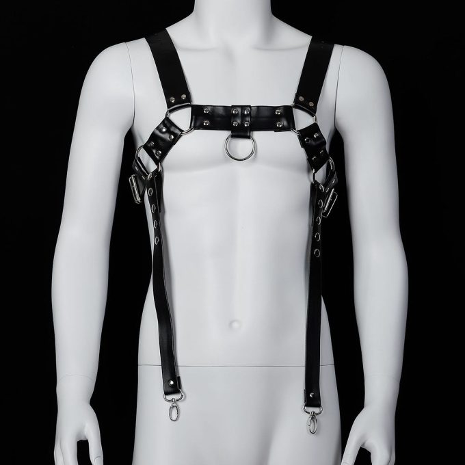 Banoch Chest harness Raiko imitatie leer harnas voor man 987101808