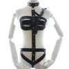 Banoch Collar Bondage body Harness black5 zwart pu leer harnas vrouw bdsm 98710760 2