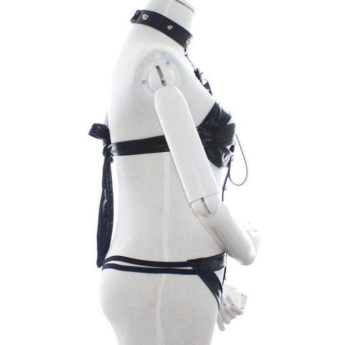 Banoch Collar Bondage body Harness black5 zwart pu leer harnas vrouw bdsm 98710760 3
