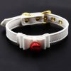 Banoch Collar Catbell Red Halsband Strik Wit bondage 987101754 Banoch Collar Catbell Red Halsband Strik Wit bondage 987101754