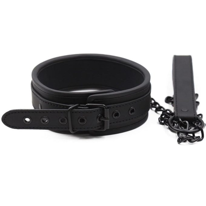 Banoch Collar leash Black Halsband en Riem zwart imitatieleer bondage 987101767 2 Banoch Collar leash Black Halsband en Riem zwart imitatieleer bondage 987101767 2