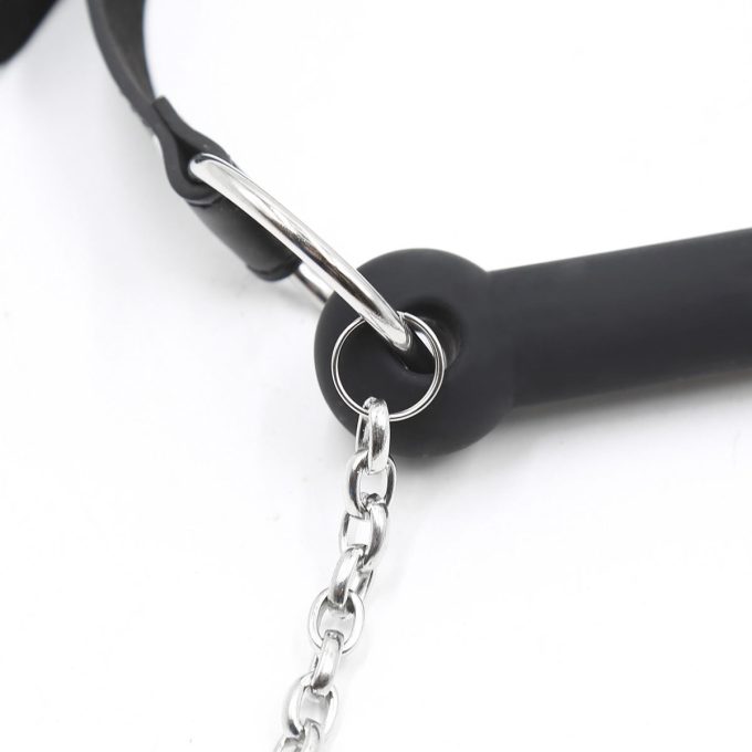 Banoch Horsing around bit gag siliconen paardenbit met leidsel ponyplay 987101849 10