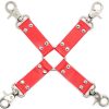 Banoch Red hogtie with clips Rode hogtie met haken bondage 987101851 Banoch Red hogtie with clips Rode hogtie met haken bondage 987101851