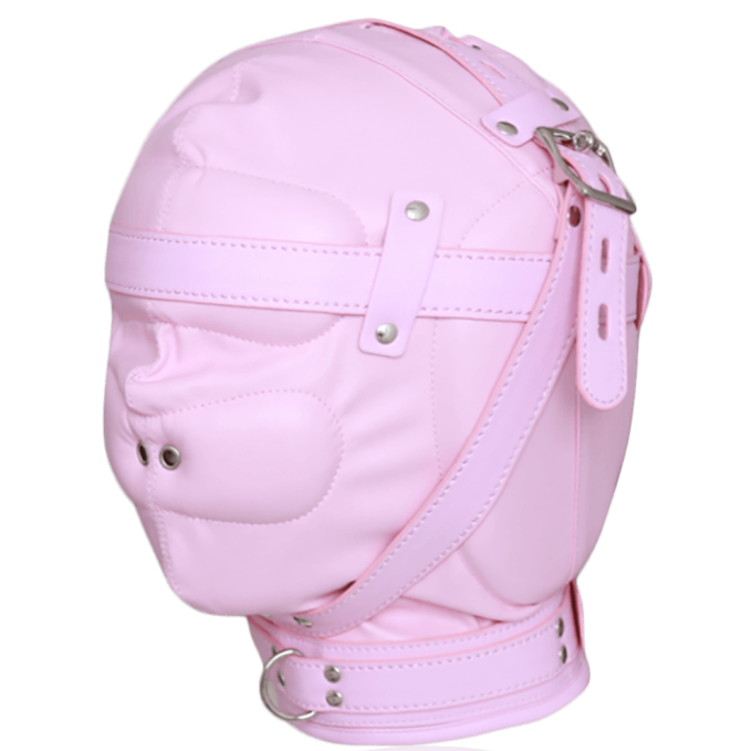 Banoch Reticent Hood Pink Roze masker van pu Leer 987101721 2 Banoch Reticent Hood Pink Roze masker van pu Leer 987101721 2