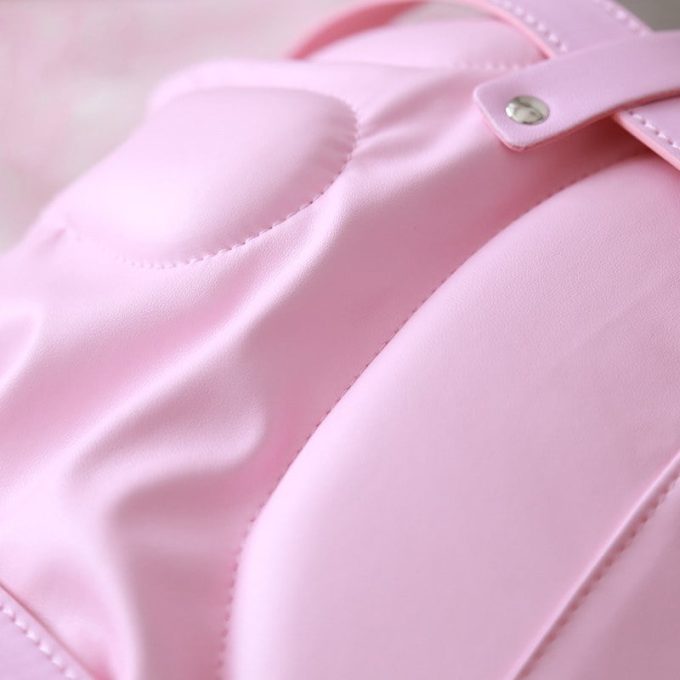 Banoch Reticent Hood Pink Roze masker van pu Leer 987101721 2 Banoch Reticent Hood Pink Roze masker van pu Leer 987101721 2