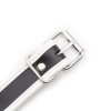 Banoch detail gesp zwart witte collar leer halsband bdsm 987101765