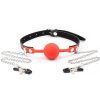Banoch siliconen Ballgag tepelklemmen rood 987101837 2