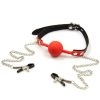 Banoch siliconen Ballgag tepelklemmen rood 987101837 5