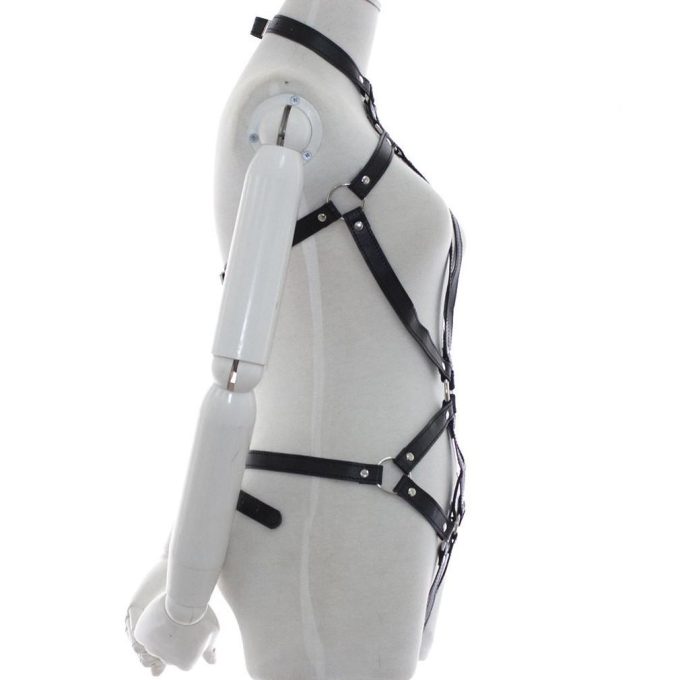 Banoch zijkant Bondage riemen body Harness black3 zwart pu leer harnas vrouw bdsm 987101757