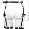 Banoch zwart jarretel riemen been harnas vrouw zwart pu leer 987101755 4