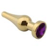 Banoch Buttplug Lacrima Gold Purple Medium Metalen buttplug Diamant steen Paars 987101675 Banoch Buttplug Lacrima Gold Purple Medium Metalen buttplug Diamant steen Paars 987101675