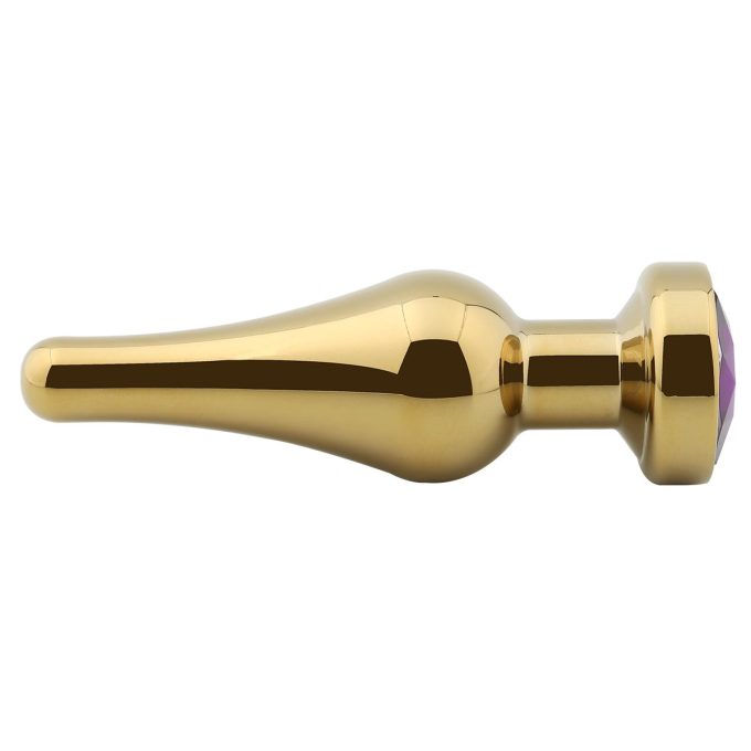 Banoch Buttplug Lacrima Gold Purple Medium Metalen buttplug Diamant steen Paars 987101675 2 Banoch Buttplug Lacrima Gold Purple Medium Metalen buttplug Diamant steen Paars 987101675 2