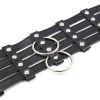 Banoch Collar Leash Flamboyante Black zwarte pu leren halsband met riem 987101784 4 Banoch Collar Leash Flamboyante Black zwarte pu leren halsband met riem 987101784 4