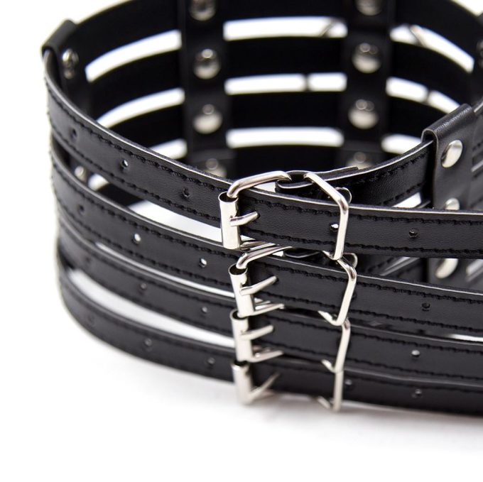 Banoch Collar Leash Flamboyante Black zwarte pu leren halsband met riem 987101784 6 Banoch Collar Leash Flamboyante Black zwarte pu leren halsband met riem 987101784 6