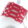 Banoch Collar Leash Flamboyante Red rode pu leren halsband met riem 987101785 3 Banoch Collar Leash Flamboyante Red rode pu leren halsband met riem 987101785 3