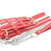 Banoch Collar Leash Flamboyante Red rode pu leren halsband met riem 987101785 5 Banoch Collar Leash Flamboyante Red rode pu leren halsband met riem 987101785 5