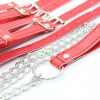 Banoch Collar Leash Flamboyante Red rode pu leren halsband met riem 987101785 7 Banoch Collar Leash Flamboyante Red rode pu leren halsband met riem 987101785 7