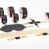 Banoch Hedonistic Bondageset zwart roze goud leer 987101853 Banoch Hedonistic Bondageset zwart roze goud leer 987101853