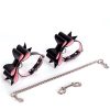 Banoch Hedonistic bowtie Bondageset strik zwartroze leer 987101857 4 Banoch Hedonistic bowtie Bondageset strik zwartroze leer 987101857 4