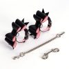 Banoch Hedonistic bowtie Bondageset strik zwartroze leer 987101857 5 Banoch Hedonistic bowtie Bondageset strik zwartroze leer 987101857 5