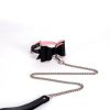 Banoch Hedonistic bowtie Bondageset strik zwartroze leer 987101857 6 Banoch Hedonistic bowtie Bondageset strik zwartroze leer 987101857 6