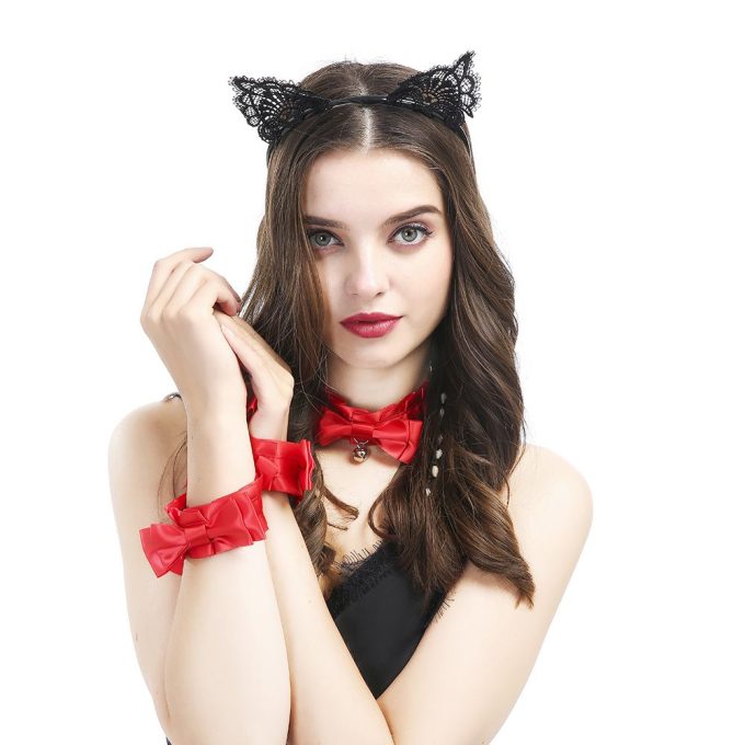 Banoch Kitty Play Hals en armbanden rood 987101902