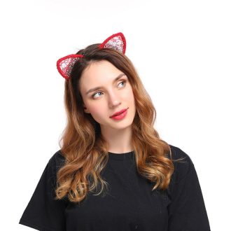 Banoch Kitty Play kattenoren glitter rood 987109424 2 2