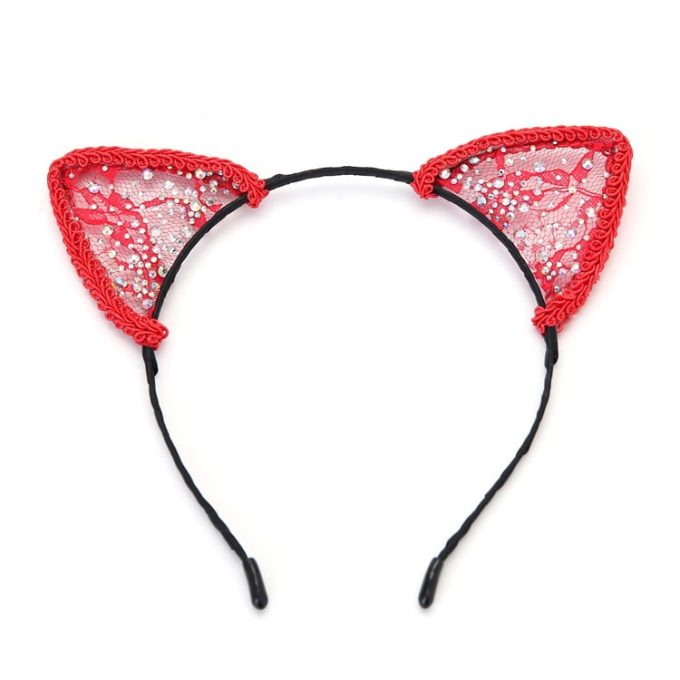 Banoch Kitty Play kattenoren glitter rood 987109424 2 6 Banoch Kitty Play kattenoren glitter rood 987109424 2 6