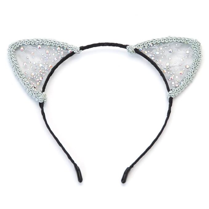 Banoch Kitty Play kattenoren glitter wit 987101925 Banoch Kitty Play kattenoren glitter wit 987101925