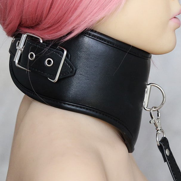 Banoch Posture collar classic zwarte posture collar met riem bdsm 987101793 10 Banoch Posture collar classic zwarte posture collar met riem bdsm 987101793 10