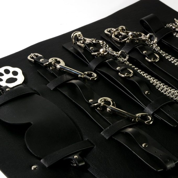 Banoch Sultry Bondageset in hoes zwart pu leer 987101854 6