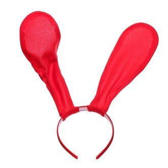Banoch big bunny ears oren groot buigbaar rood 987101930