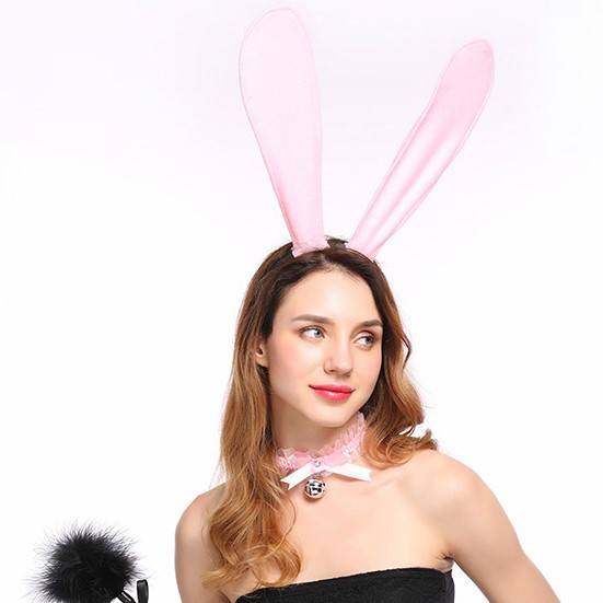 Banoch big bunny ears oren groot buigbaar roze 987101932 Banoch big bunny ears oren groot buigbaar roze 987101932