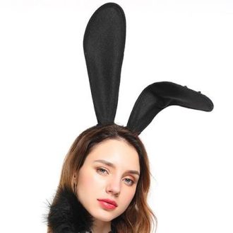 Banoch big bunny ears oren groot buigbaar zwart 987101931