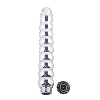 Banoch klysma voor douche slang aluminium metaal geribbeld recht 6 scaled
