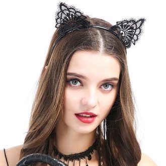 Banoch motif obscur fantastique diadeem kattenoren zwart 987101882